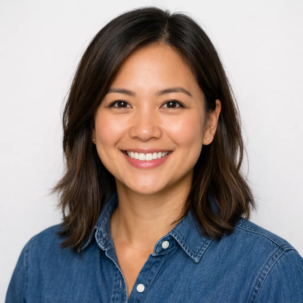 Photorealistic avatar of a professional diverse adult with a friendly expression